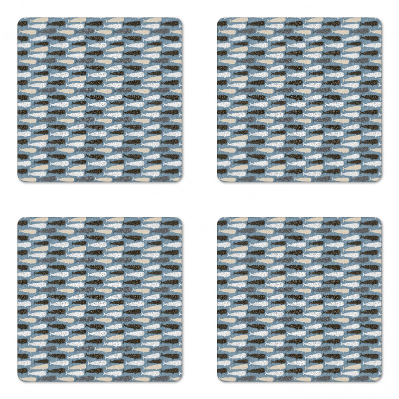 Abstract Art Silhouettes Coaster Set Of Four