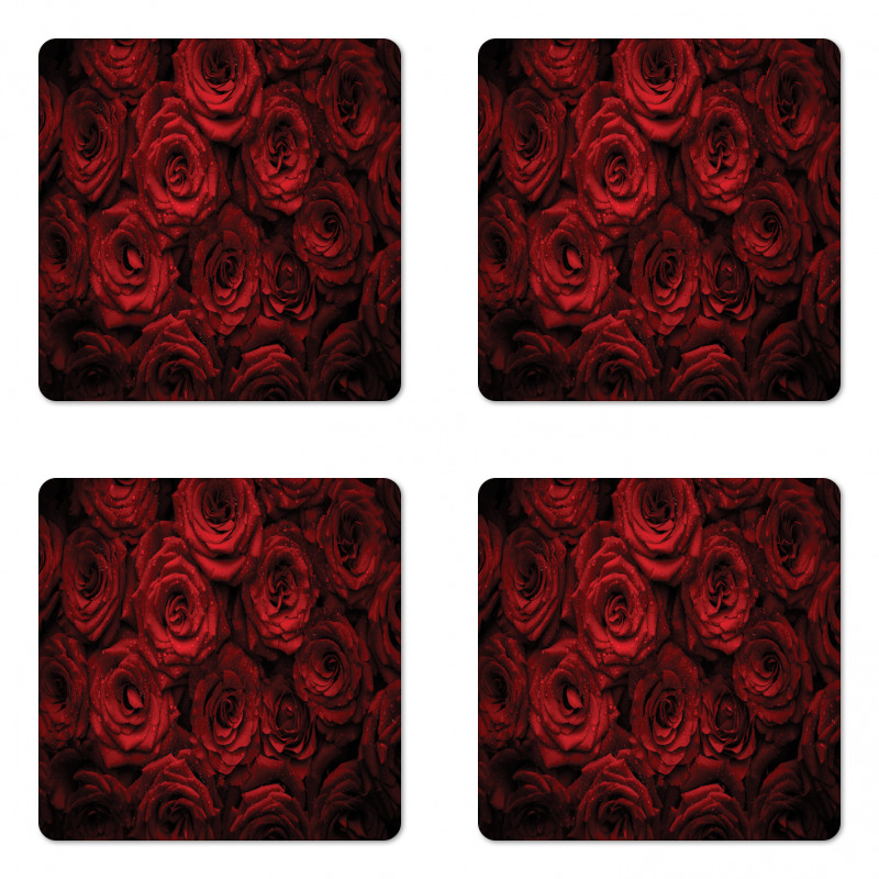 Drops of Blooming Bouquet Coaster Set Of Four