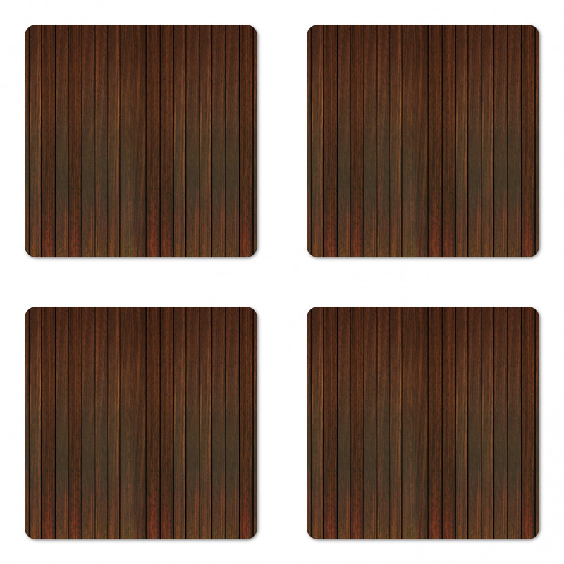 Wooden Floor Design Coaster Set Of Four