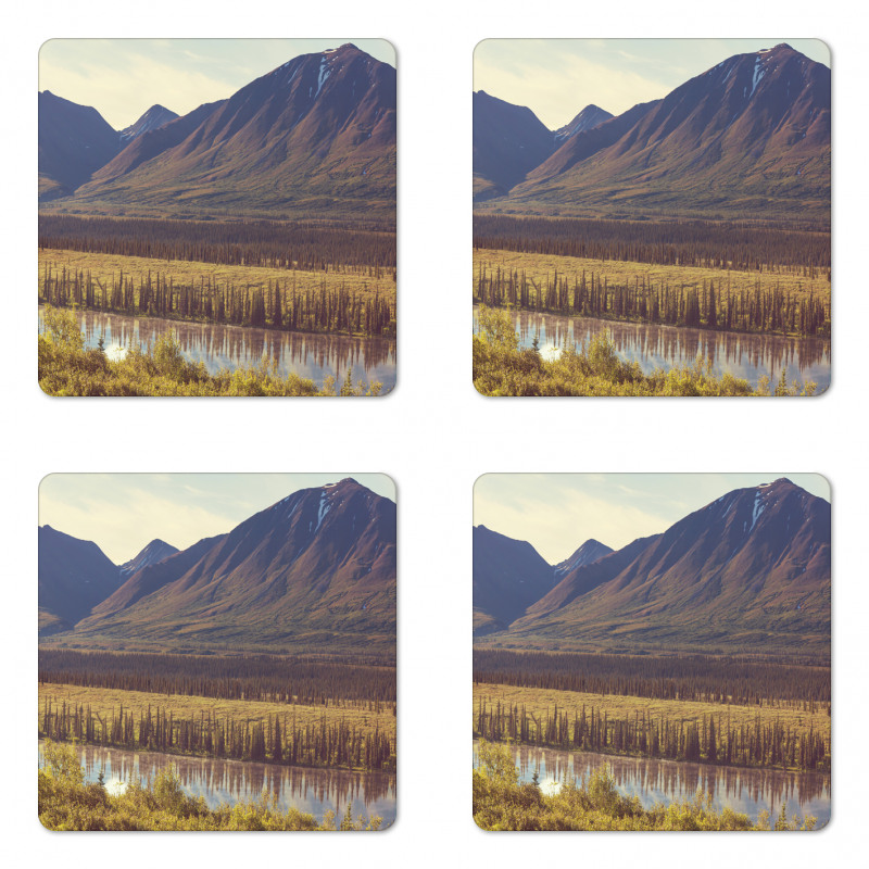 Idyllic Rustic Photo Coaster Set Of Four