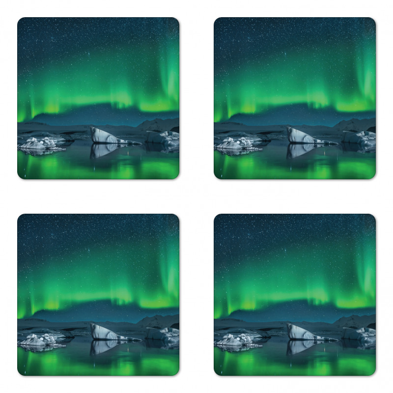 Snowy Hills of Arctic Coaster Set Of Four