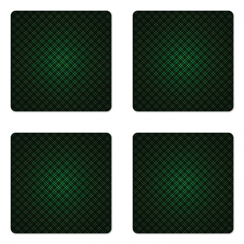 Future Grid Pattern Coaster Set Of Four