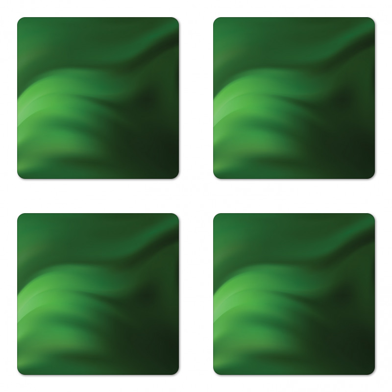 Green Ombre Effect Coaster Set Of Four