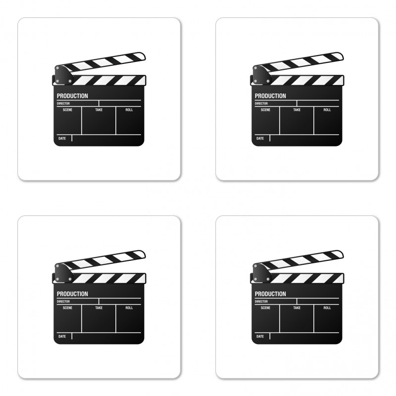 Film and Video Industry Coaster Set Of Four