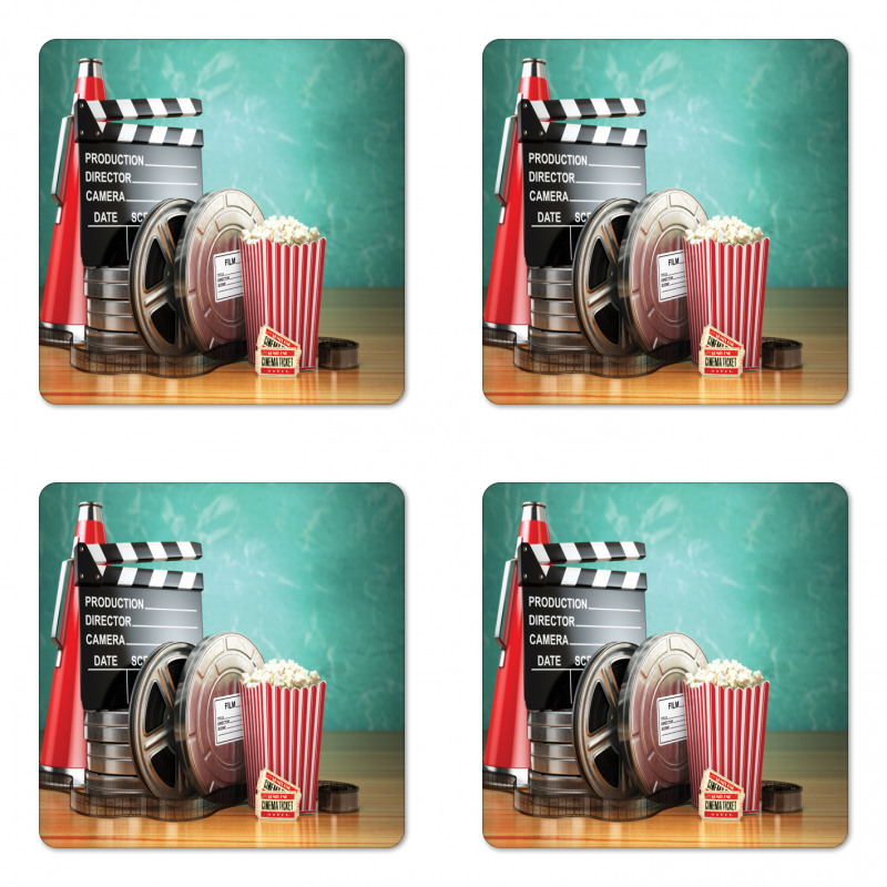 Production Theme Coaster Set Of Four