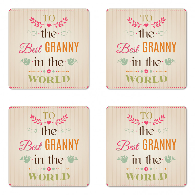 Ornamental Pattern Coaster Set Of Four