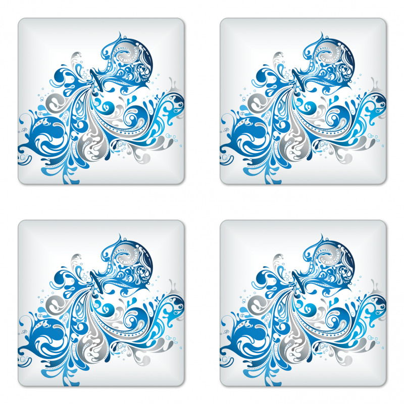 Bucket Scroll Coaster Set Of Four