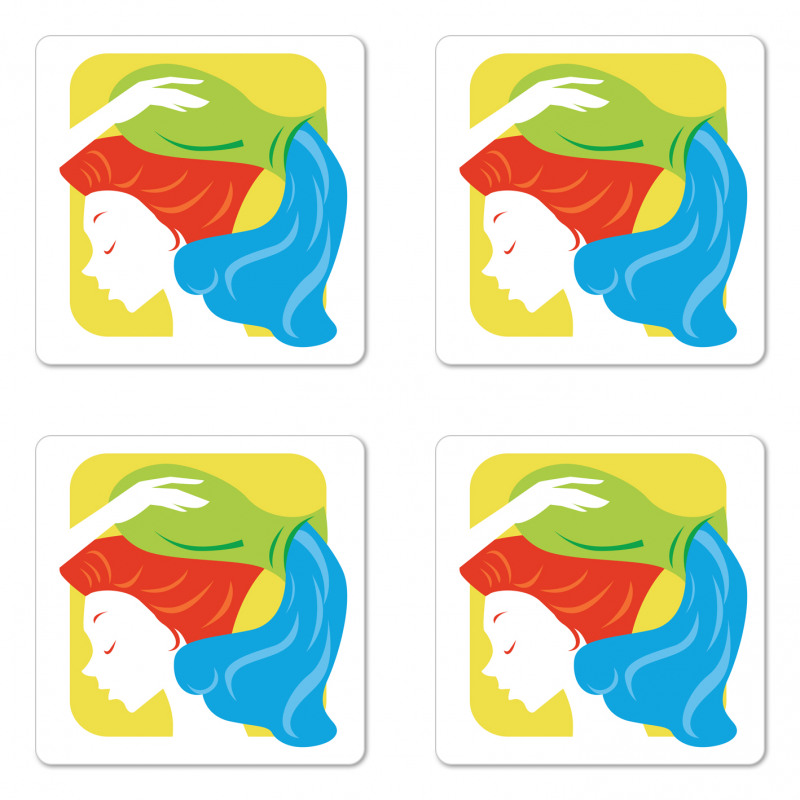 Astrology Lady Coaster Set Of Four