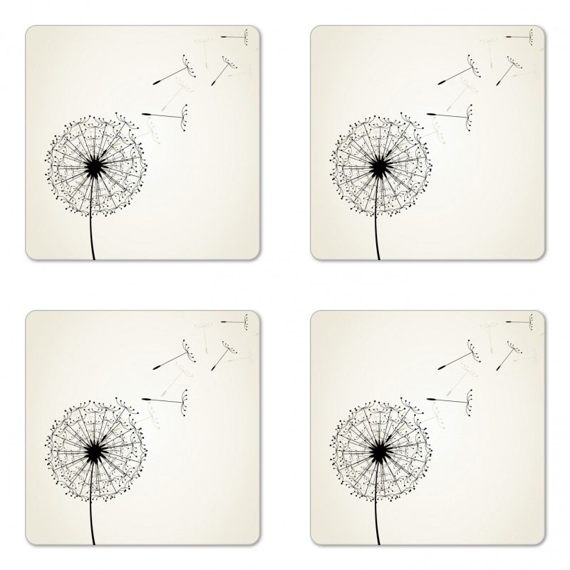 Flying Seeds Flower Coaster Set Of Four