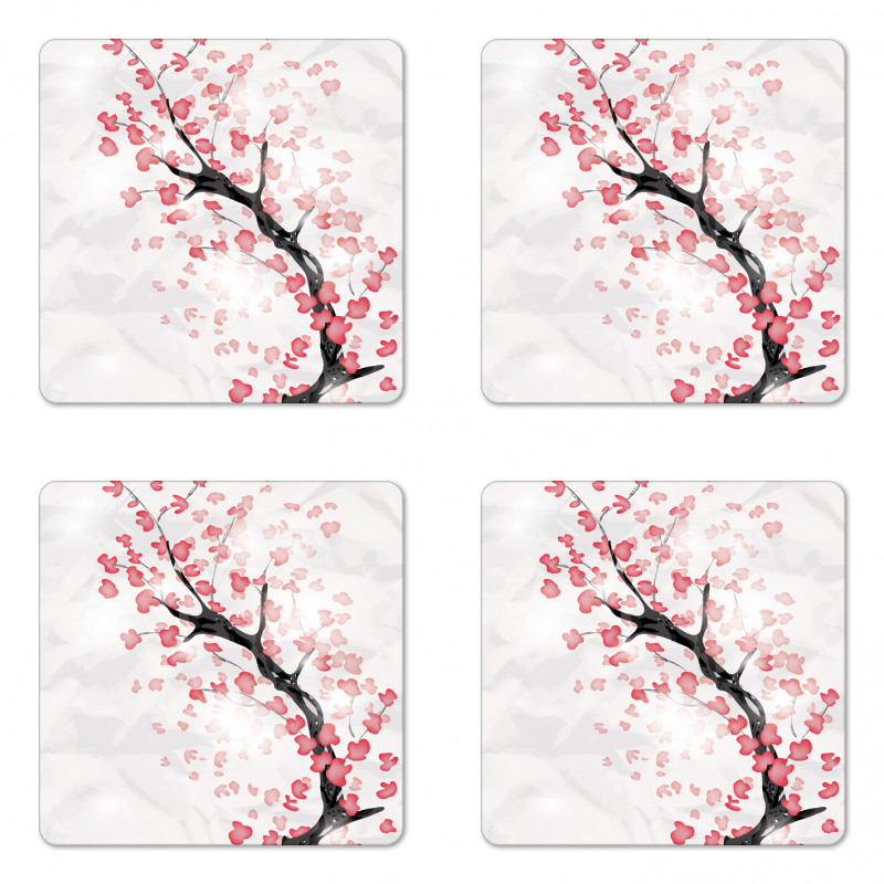 Sakura Artwork Coaster Set Of Four