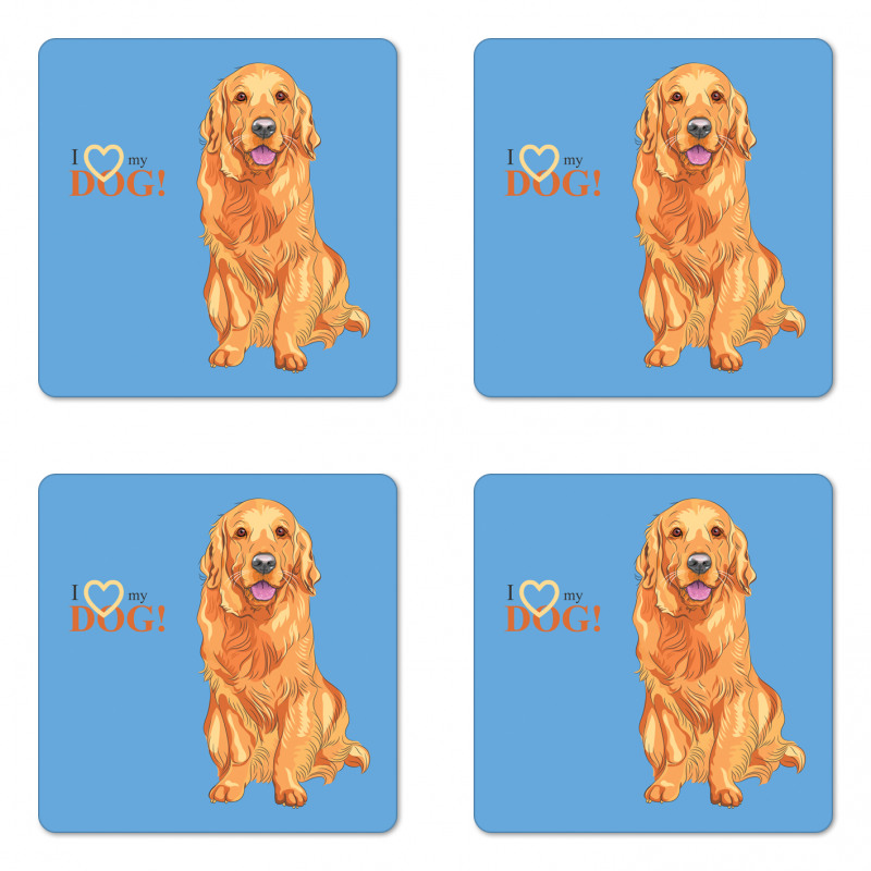 I Love My Dog Coaster Set Of Four