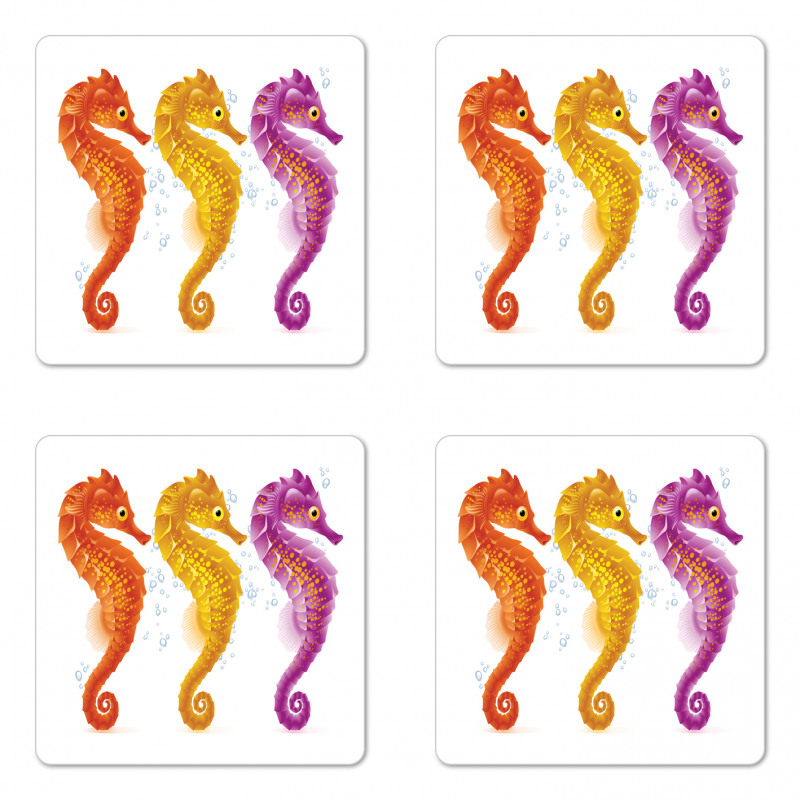 Seahorse Marine Tones Coaster Set Of Four