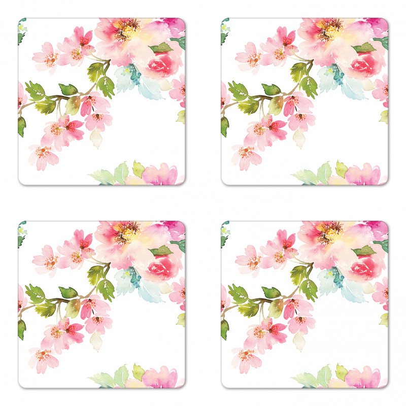 Innocent Delicate Nature Coaster Set Of Four