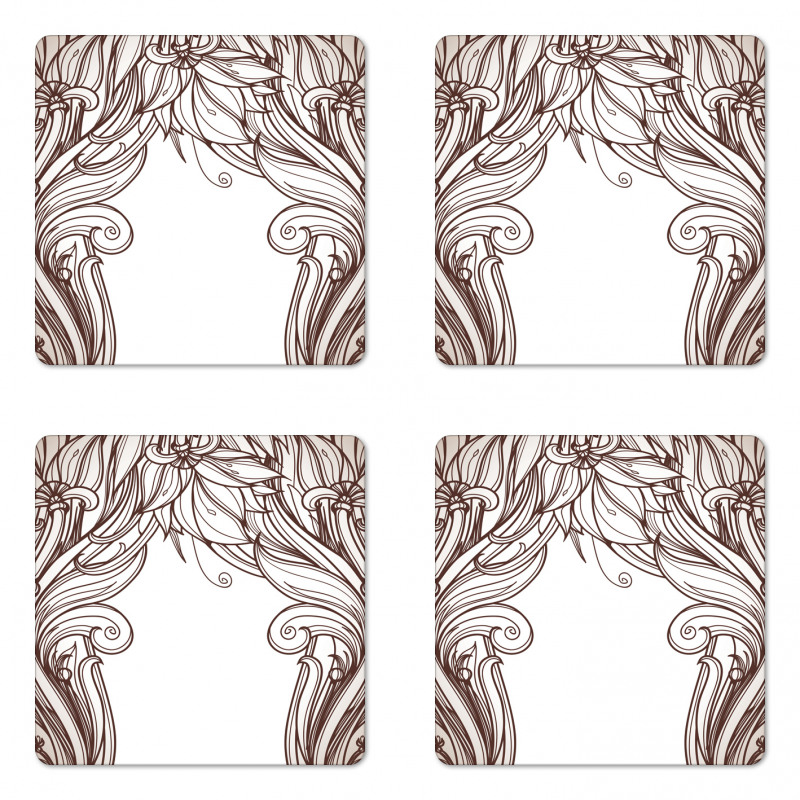 Curving Branches Coaster Set Of Four