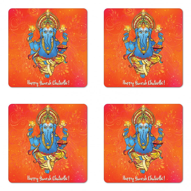 Traditional Elephant Coaster Set Of Four