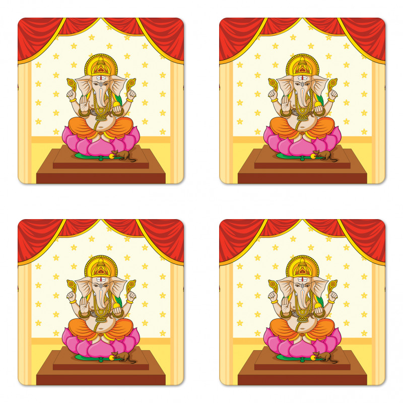 Boho Timeless Character Form Coaster Set Of Four