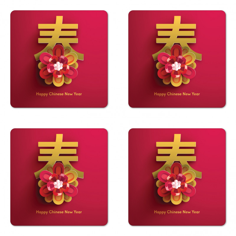 Lunar Flower Coaster Set Of Four