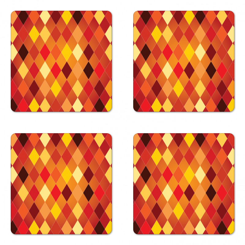 Lozenge Geometric Coaster Set Of Four