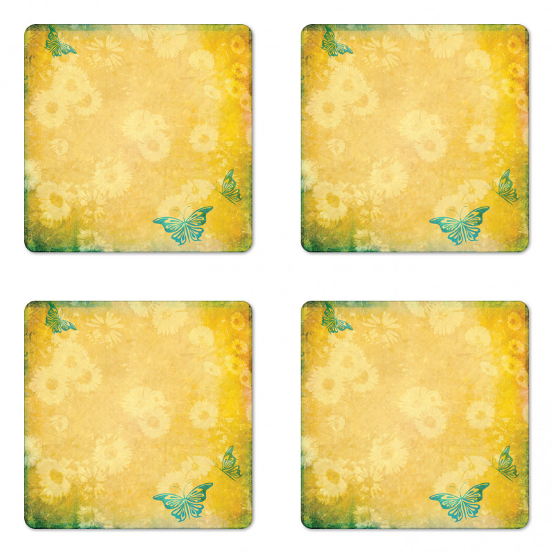 Gerbera Daisy Flowers Coaster Set Of Four