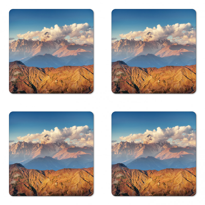 European Mountains Coaster Set Of Four