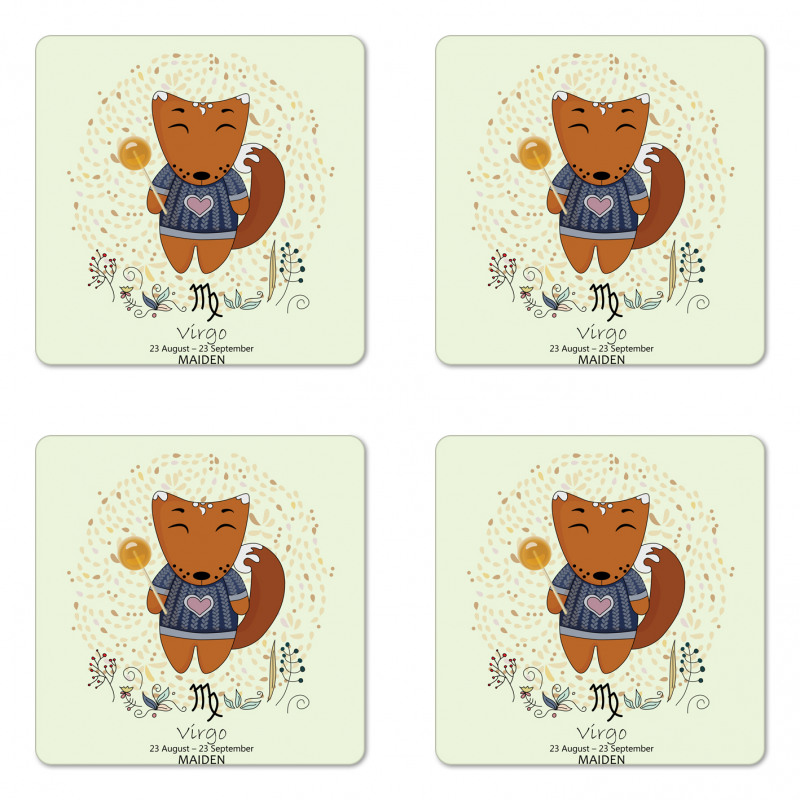 Horoscope Design Coaster Set Of Four