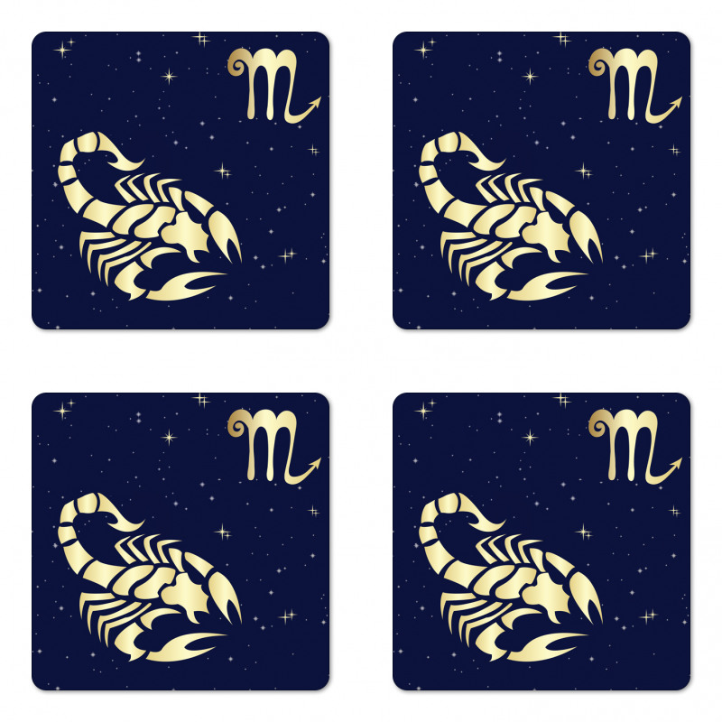 Night Sky Stars Coaster Set Of Four