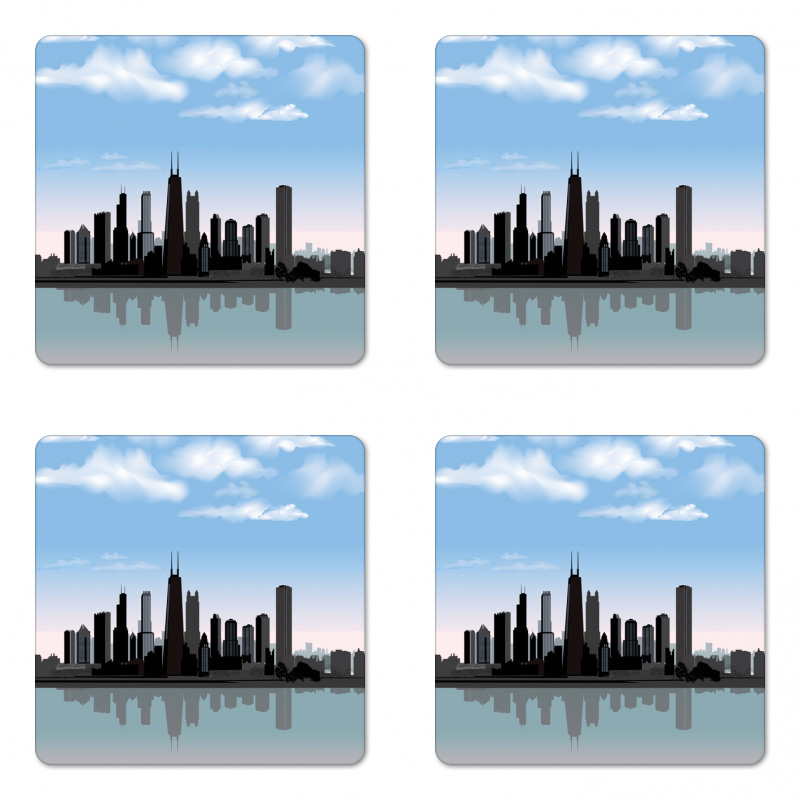 Missisippi River City Coaster Set Of Four