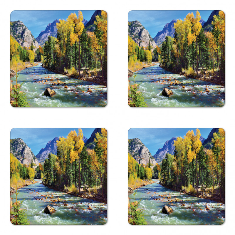 Mountains of Colorado Coaster Set Of Four