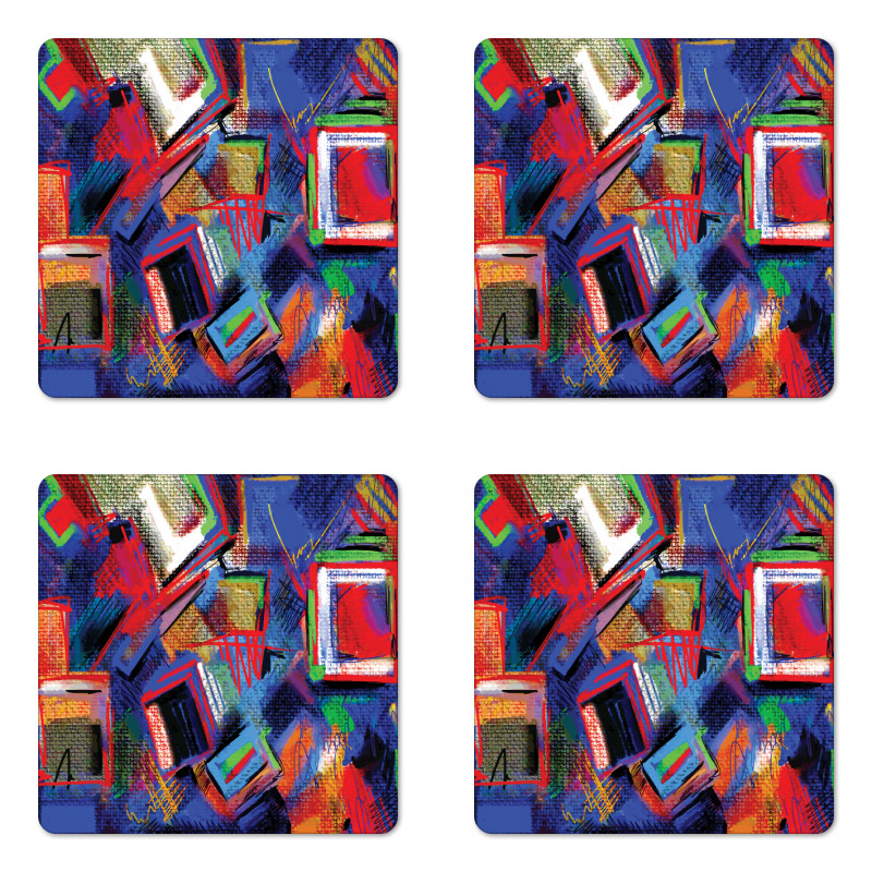 Modern Art Picture Coaster Set Of Four