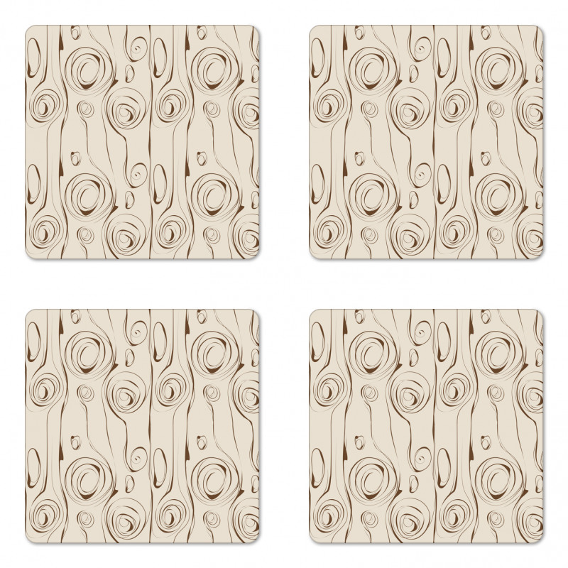 Scribble Spirals Coaster Set Of Four