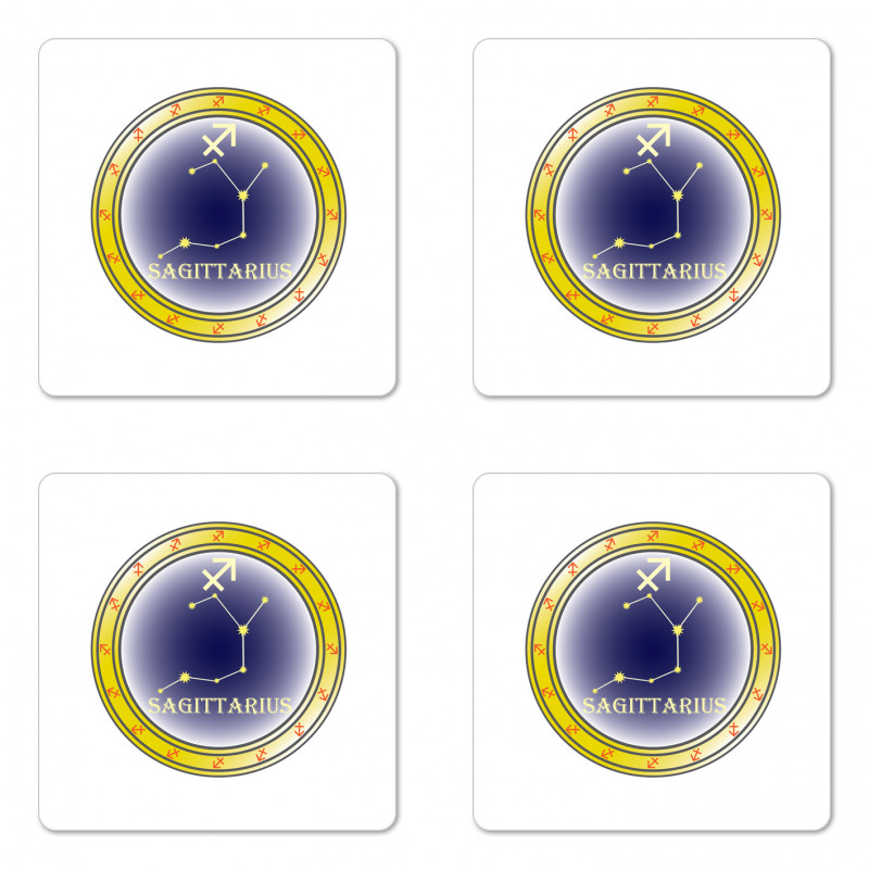 Horoscope Stars Coaster Set Of Four