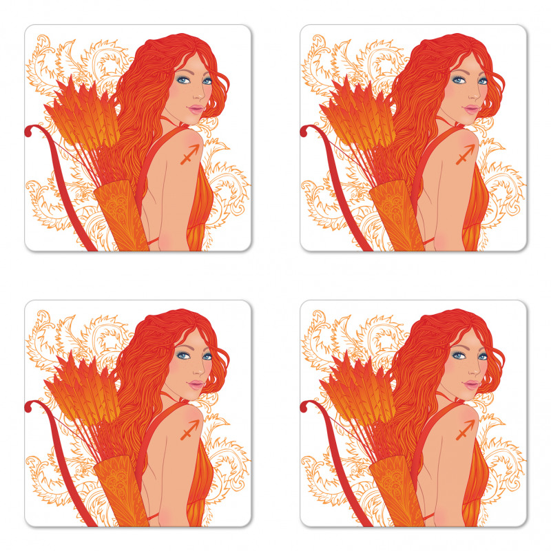 Cartoon Zodiac Coaster Set Of Four