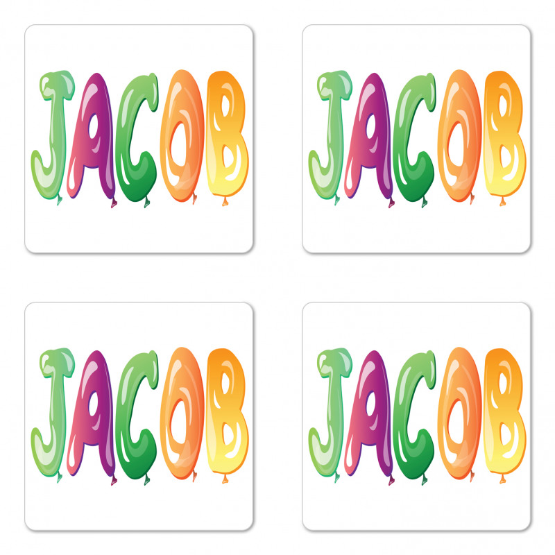 Traditional Male Name Coaster Set Of Four