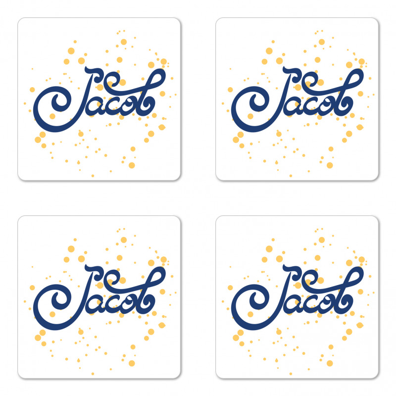 Timeless Modern Letter Motif Coaster Set Of Four