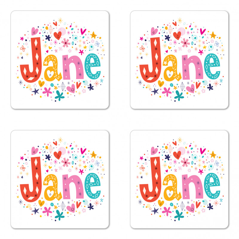 Cartoon Design Coaster Set Of Four