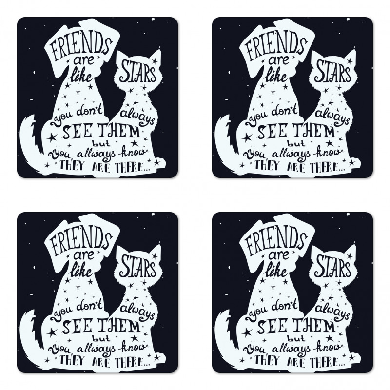 Friends are Like Stars Coaster Set Of Four