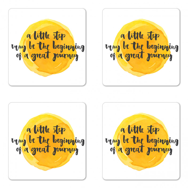 Positive Saying Design Coaster Set Of Four