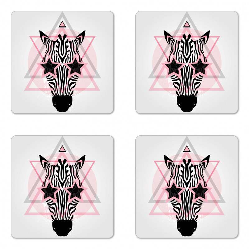 Hipster Star Eyes Coaster Set Of Four