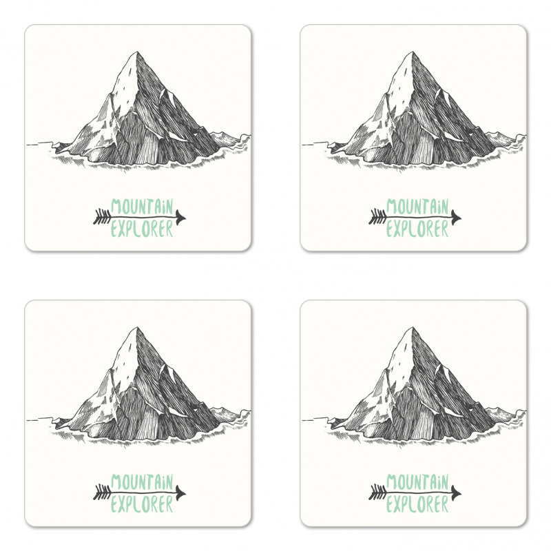 Sketch Mountain Arrow Coaster Set Of Four