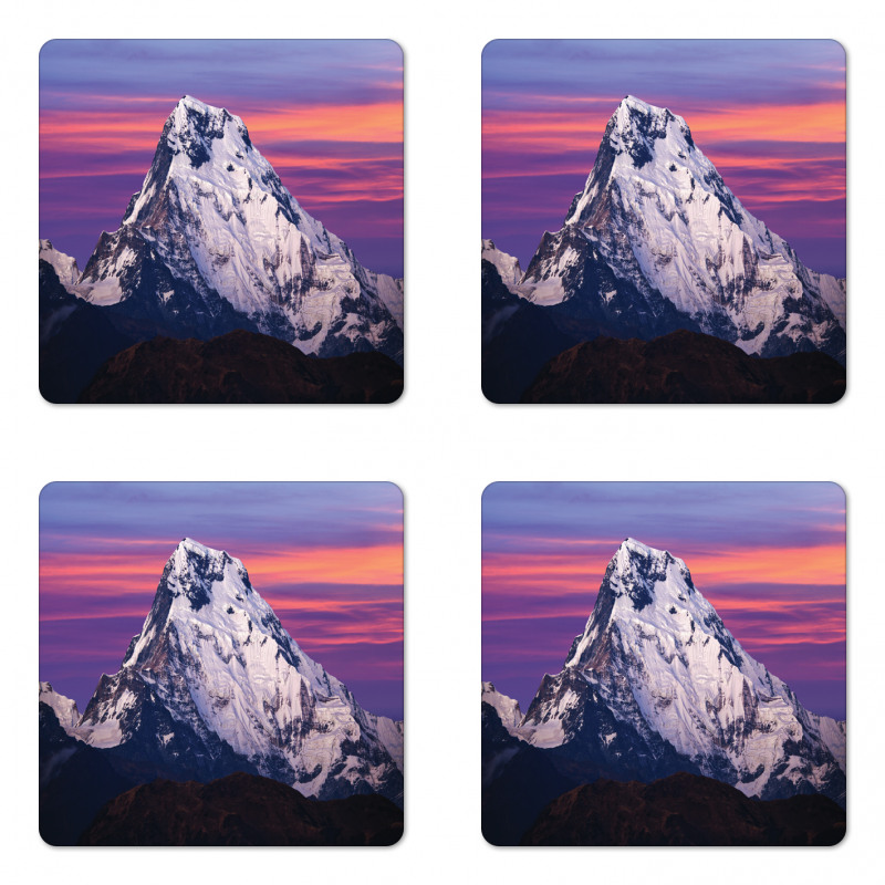 Himalayas in the Sunset Coaster Set Of Four