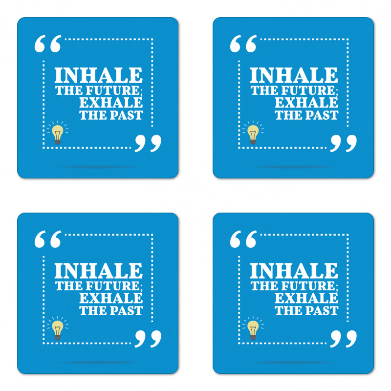 Wisdom Words Blue Coaster Set Of Four