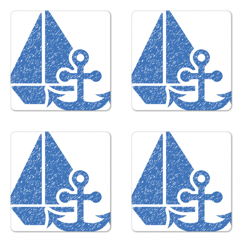 Sailingboat Coaster Set Of Four