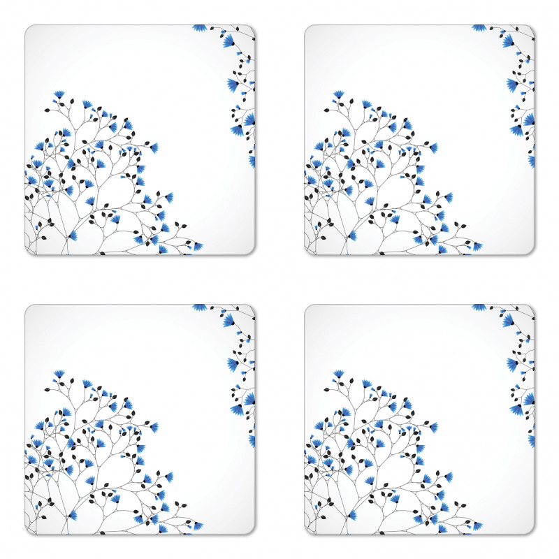 Anemone Blanda Coaster Set Of Four