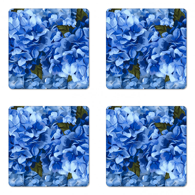 Hydrangea Flower Coaster Set Of Four