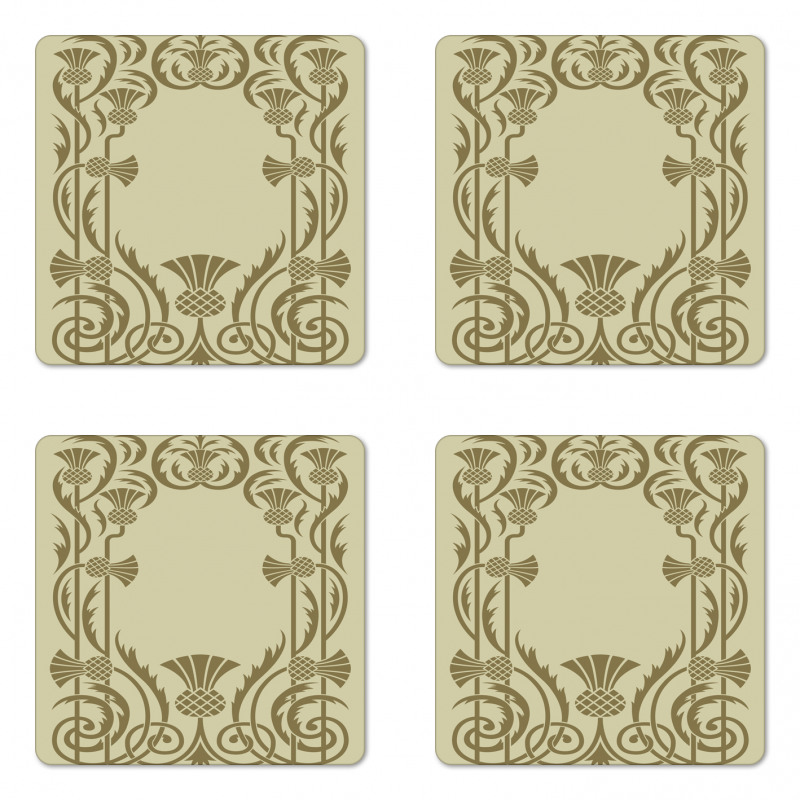 Botanical Exotic Coaster Set Of Four