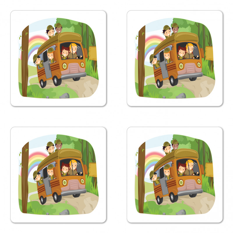 Scouts Activities Design Coaster Set Of Four