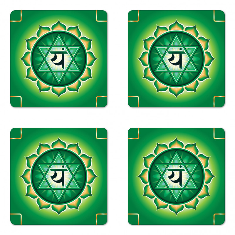 Anahata The Heart Love Coaster Set Of Four