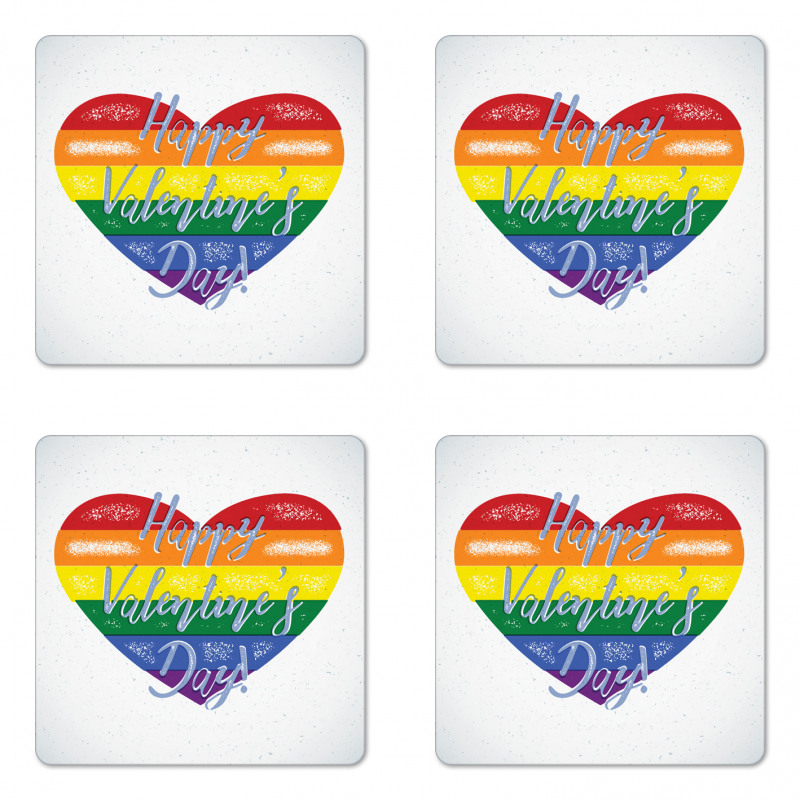 LGBTI Valentine Coaster Set Of Four