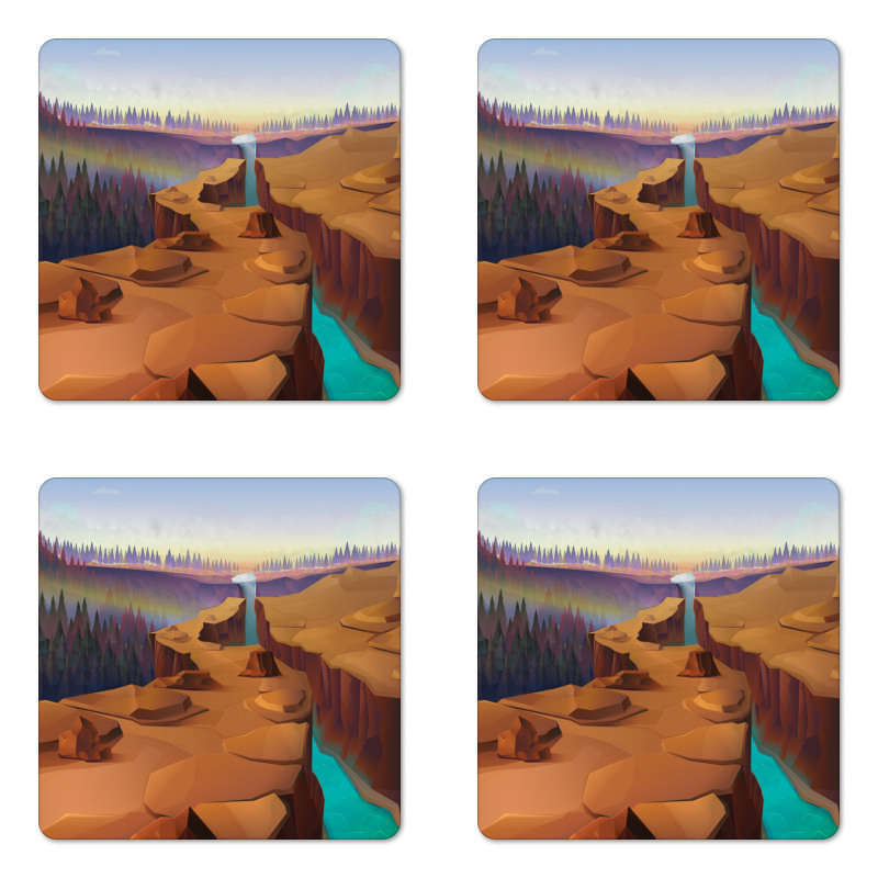 Cartoon Canyon Coaster Set Of Four