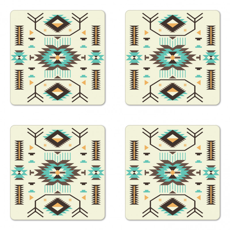 Aztec Art Coaster Set Of Four